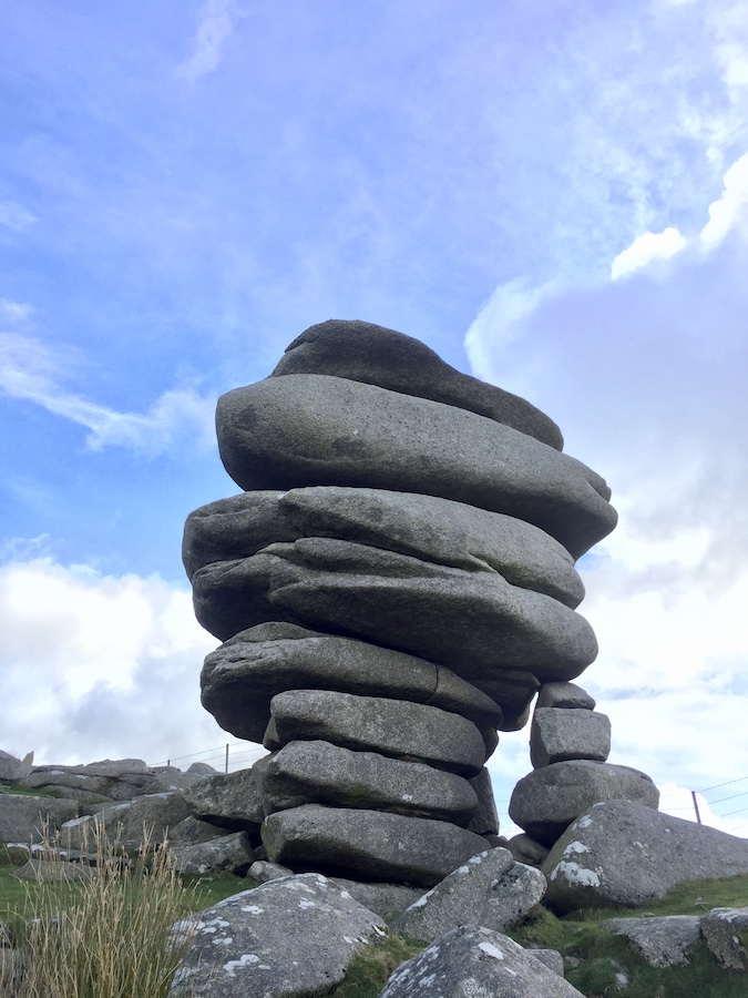 The cheesewring, a granite tor stack of stone.