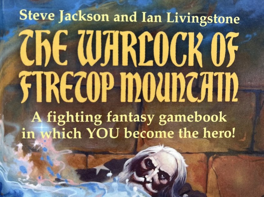 book cove of The Warlock of Firetop Mountain