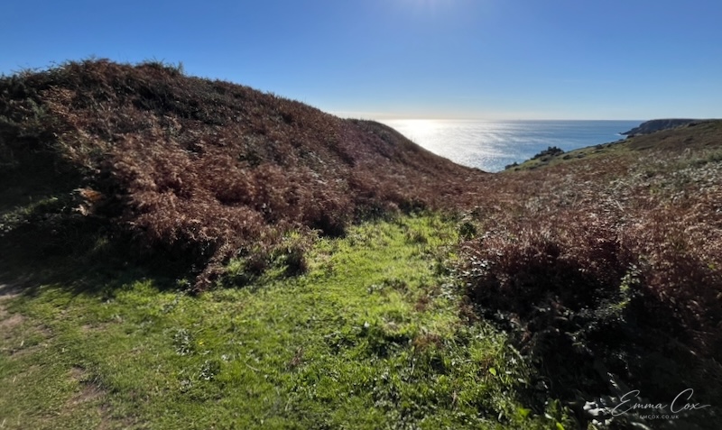 View of ditches and ramparts